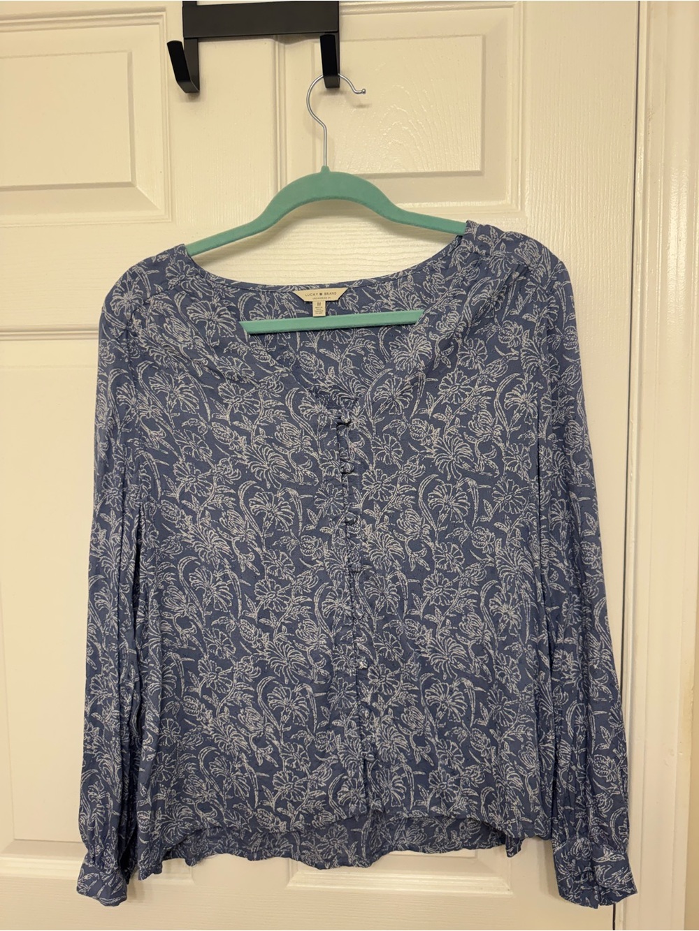 Lucky Brand Floral Button-Front Women’s Top